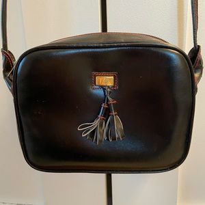 Vintage Black Gucci Bag with Red Trim